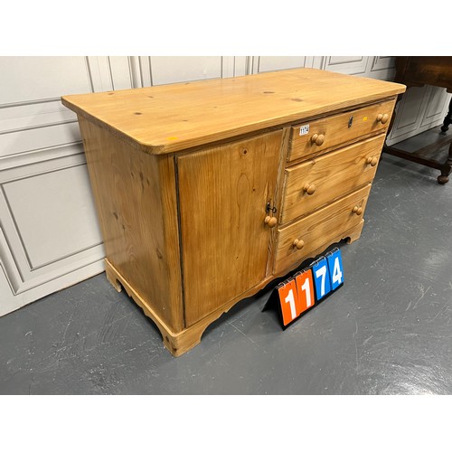 1174 - Vintage pine sideboard