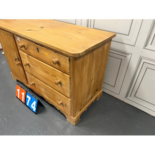 1174 - Vintage pine sideboard