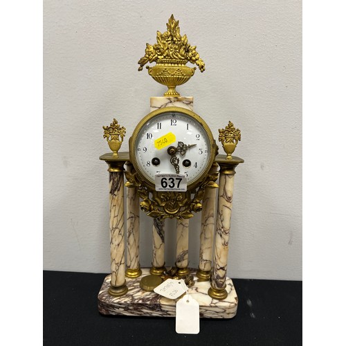 637 - Victorian french mantle clock