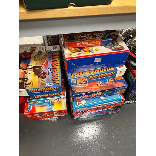 364 - Large collection of vintage board games