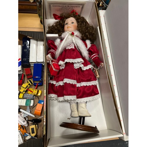 330 - 5 Large boxed dolls