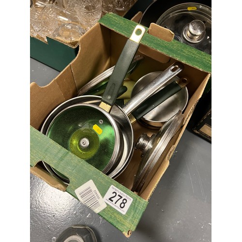 278 - 2 Box's of pans