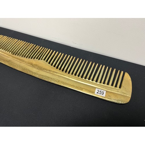 259 - Large metal decorative comb