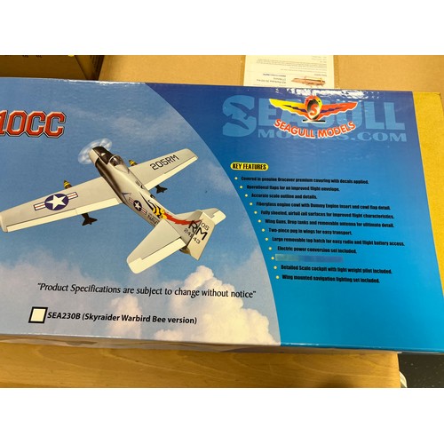 237 - A.R.T.F Kit seagull mmodel of syraider warbirds 10cc new & untouched kit cost new £449