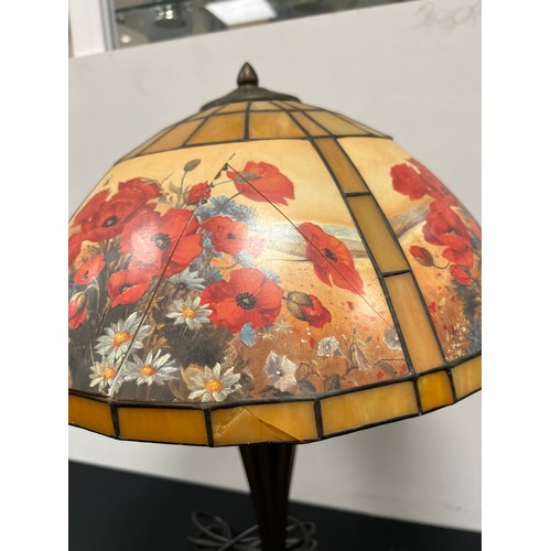 137 - Tiffany style table lamp shade a/f