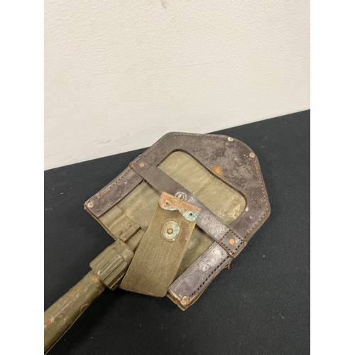 128 - Vintage folding trench shovel