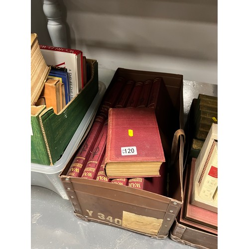 120 - 4 Boxes books