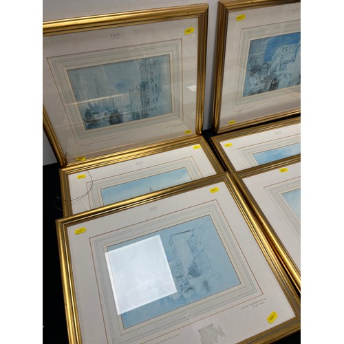 106 - 6 J.M.W Turner pictures in gold frames