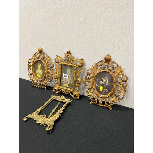 60 - 4 Picture frames