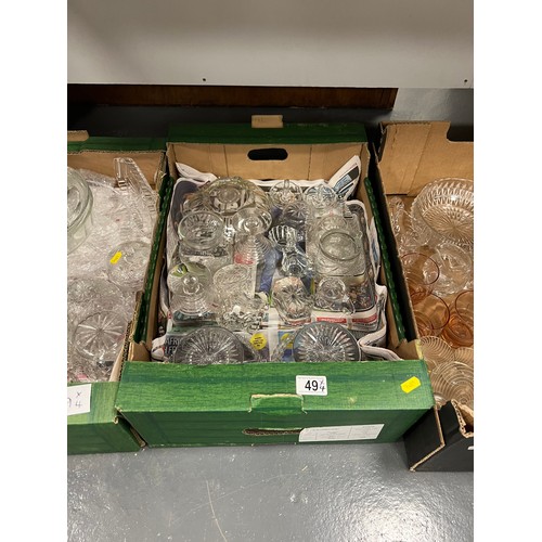 49 - 4 Boxes glassware