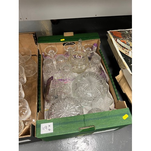 49 - 4 Boxes glassware