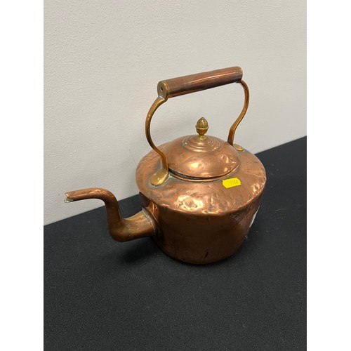 22 - Victorian copper kettle