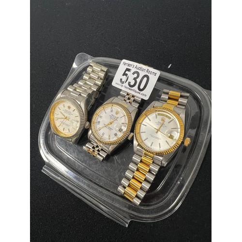 530 - 3 Gents watches