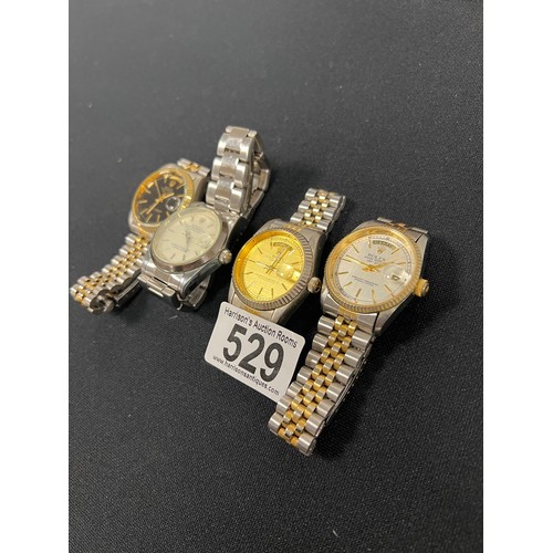 529 - 4 Gents watches