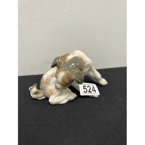 524 - Lladro figure dog signed