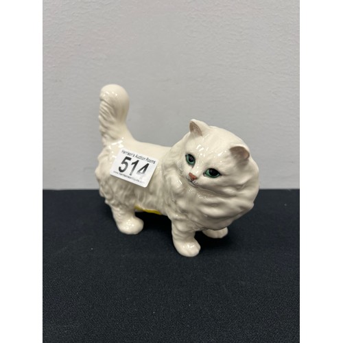 514 - Beswick white persian cat