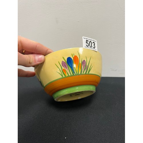 503 - Clarcie cliff 'crocus' bowl