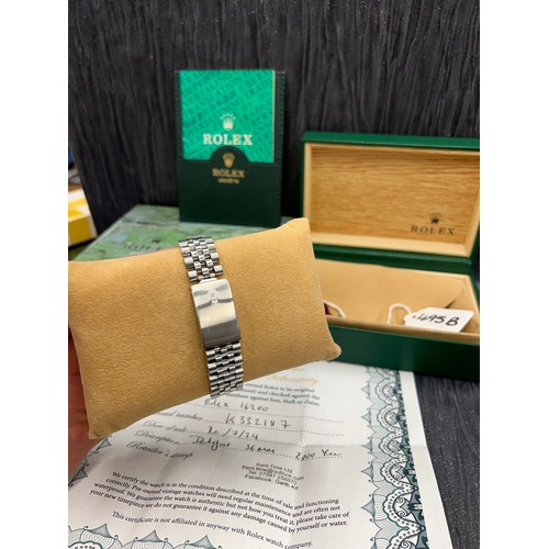 495B - Immaculate Rolex oyster perpetual date - just with midnight blue diamond dial comes boxed with origi... 