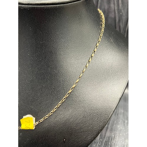 461 - 9ct Gold neck chain 18