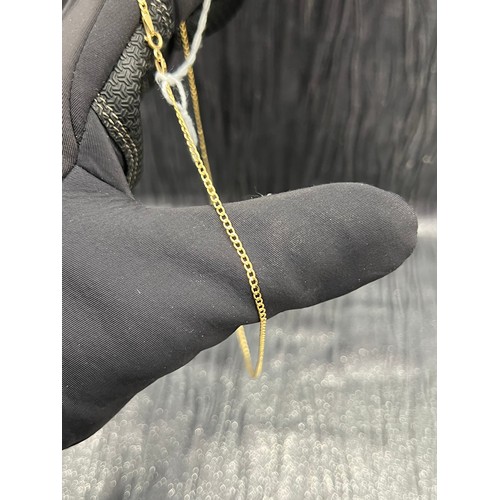 458 - 9ct Gold neck chain 16