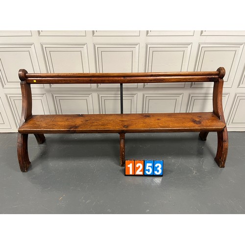 Victorian pitch pine pew