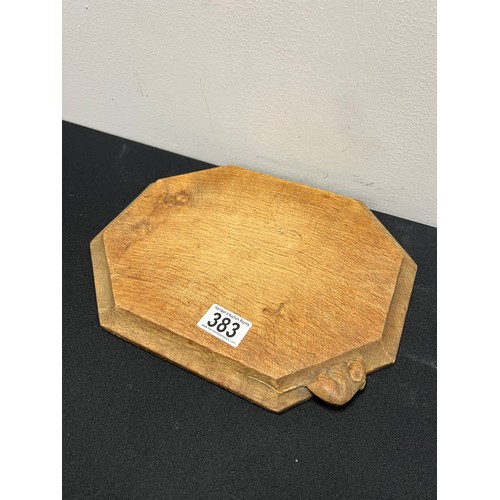 383 - 20th Century Robert mouseman bread board