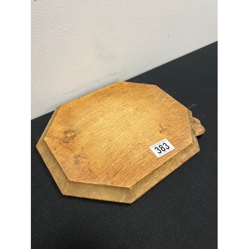 383 - 20th Century Robert mouseman bread board