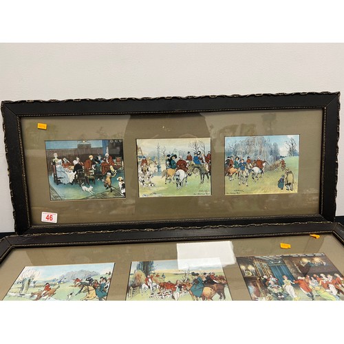 46 - Pair of vintage framed pictures