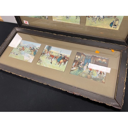 46 - Pair of vintage framed pictures