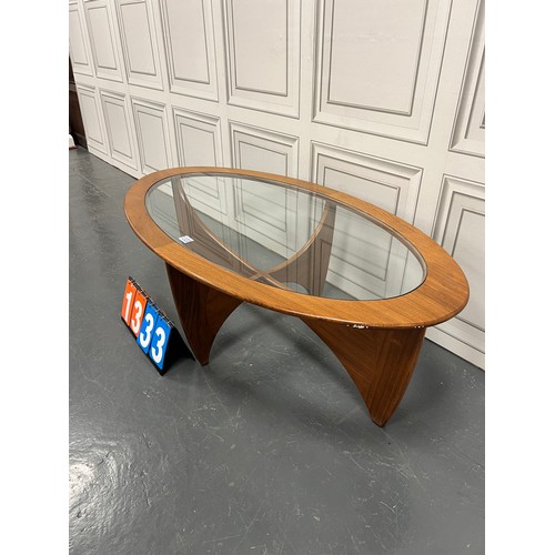 G-plan oval astro coffee table