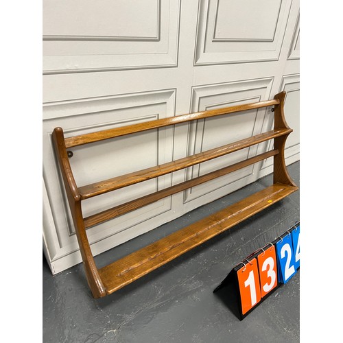 Ercol blonde wall rack