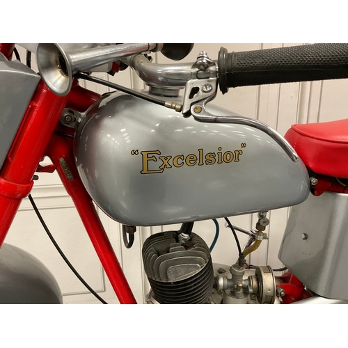 1548 - 1960 Excelsior consort 98cc classic motorcycle .This has never been registered for road use. But doe... 