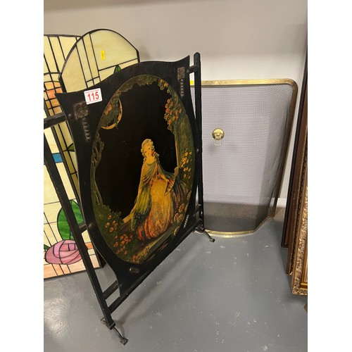 115 - 2 Vintage fire screens