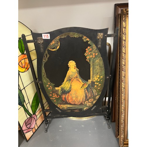 115 - 2 Vintage fire screens