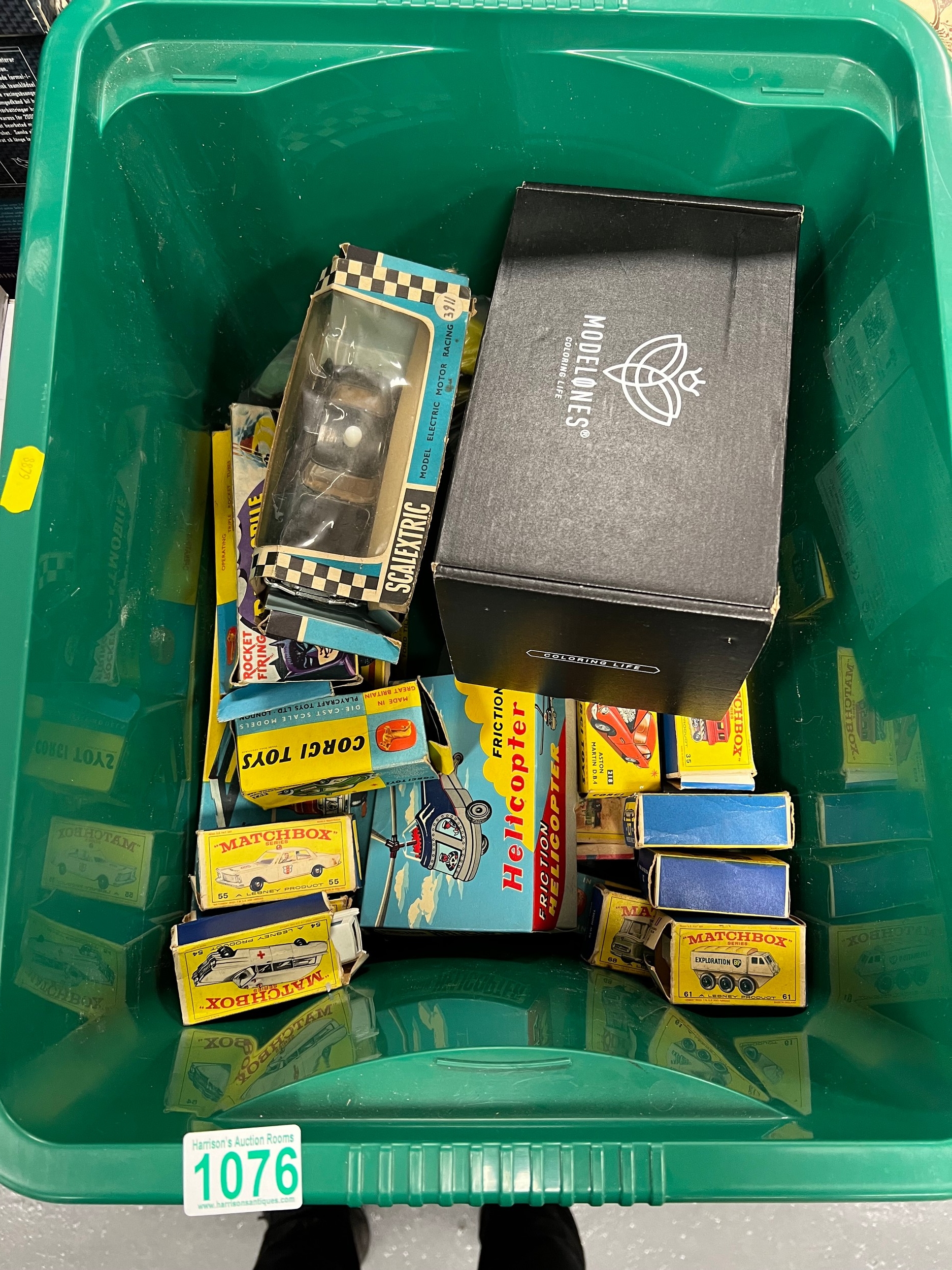 Large box collectable corgi match box etc