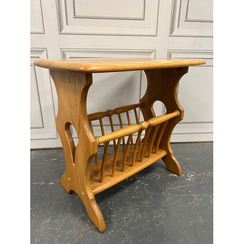 Ercol blonde table / magazine rack