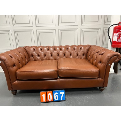 Leather chesterfield Thomas Lloyd 2 seater sofa