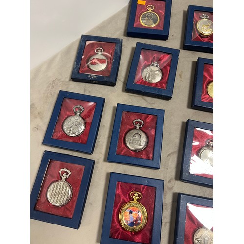 6 - 14 boxed pocket watches