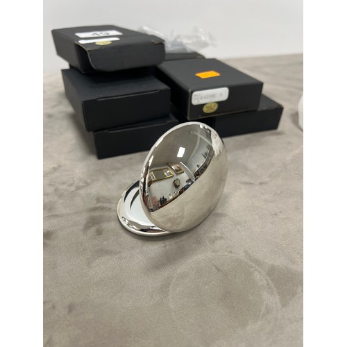 49 - collection silver plated compacts boxed