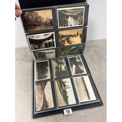 59 - Large collection early 1900's postcards approx 150