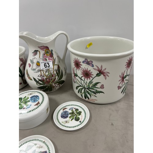 63 - Collection portmerion botanic garden pottery