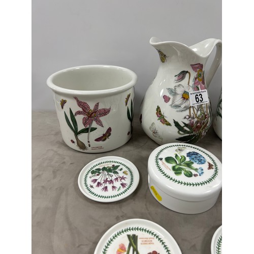 63 - Collection portmerion botanic garden pottery
