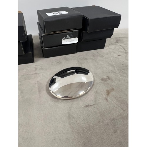 65 - Collection boxed plated mirror