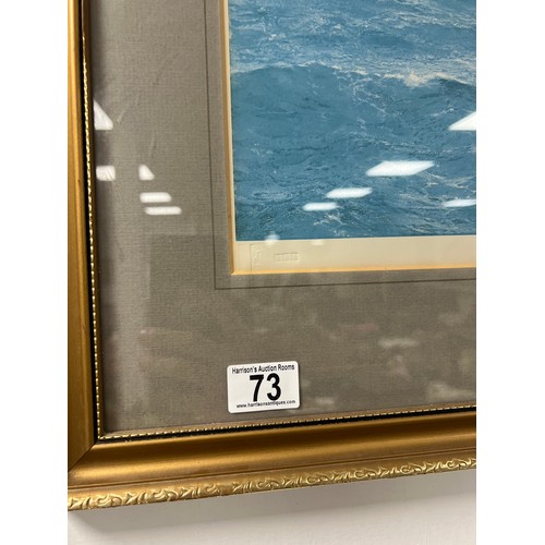 73 - Larger yatch picture signed ltd edition 111/351