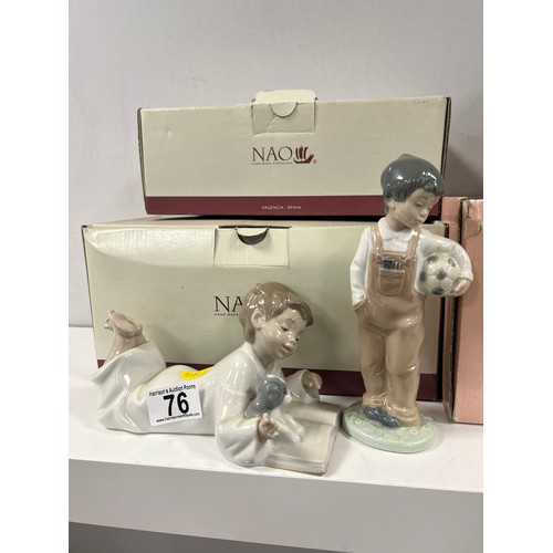76 - 3 Nao by Lladro boxed figures