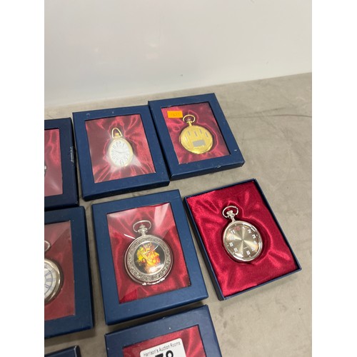 78 - 10 Boxed pocket watches