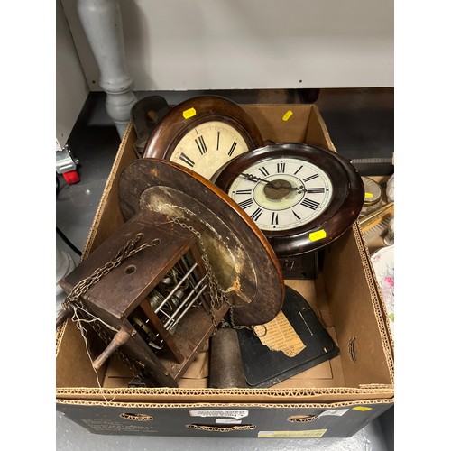 84 - 3x 19th century black forest wall clocks