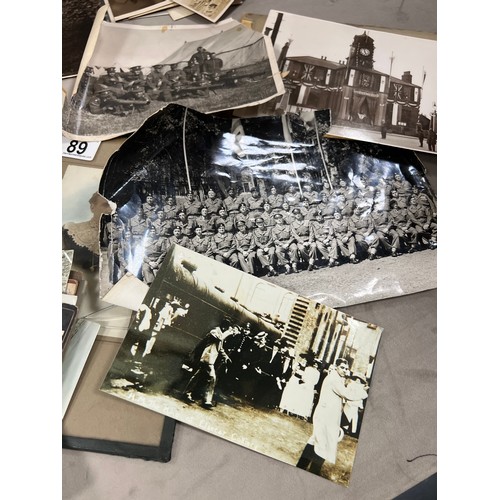 89 - Box vintage photo's etc