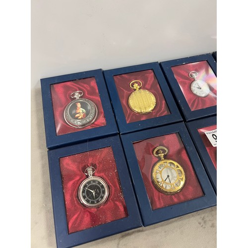 96 - 10 Pocket watches boxed