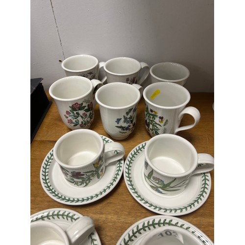 103 - 6 Portmerion cups & saucers + 6 portmerion mugs